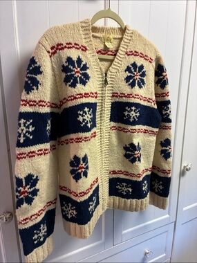 VINTAGE Limited America Zip-Front cardigan - medium men’s Or women’s